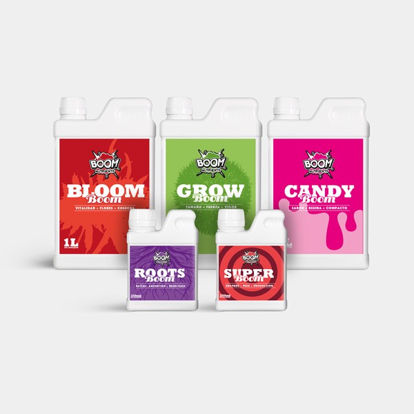 Kit Completo Boom Nutrients · Abonos y sustratos Boom Nutrients en GB Lleida (Lleida)