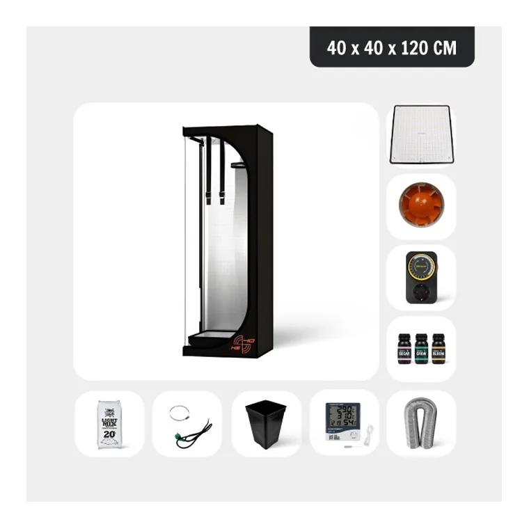 Kit Completo Mini 40x40 de GB Lighting · Iluminación LED para cultivo: catálogo completo en GB Lleida (Lleida)