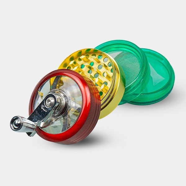 Grinder Manual 4 Partes Rasta · Parafernalia: elige y suma a tu pedido en GB Lleida (Lleida)