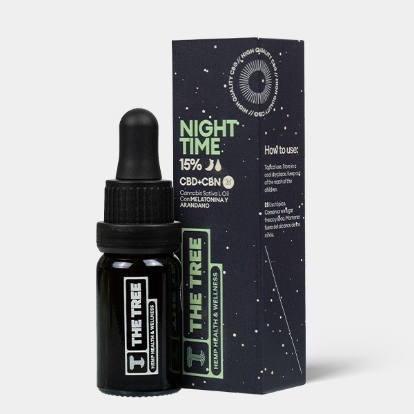 Aceite CBD Night Time 15% The Tree · Aceites CBD reales para comparar en GB Lleida (Lleida)