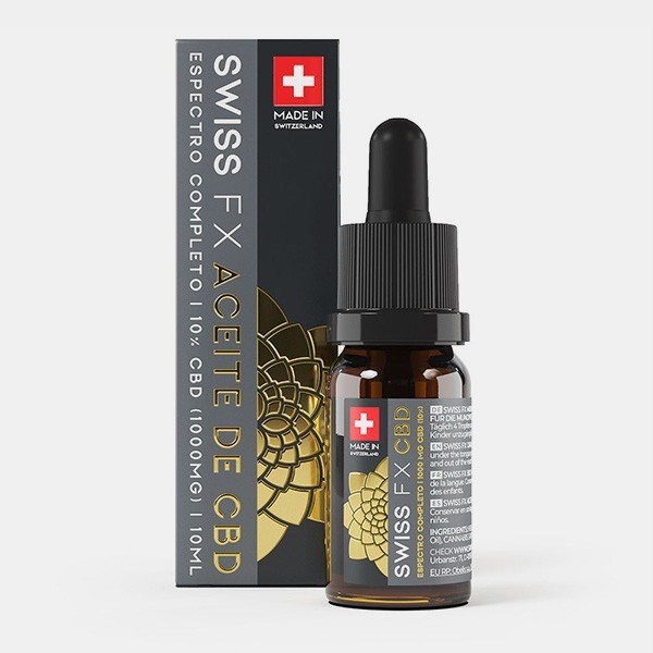 Aceite CBD Full Spectrum 10% Swiss FX · Aceites CBD reales para comparar en GB Lleida (Lleida)