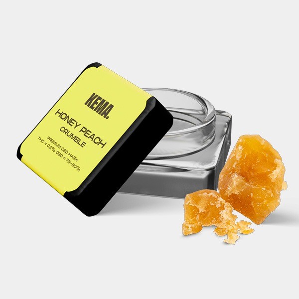 Hash CBD Crumble 'Honey Peach' KEMA de KEMA en GB Lleida