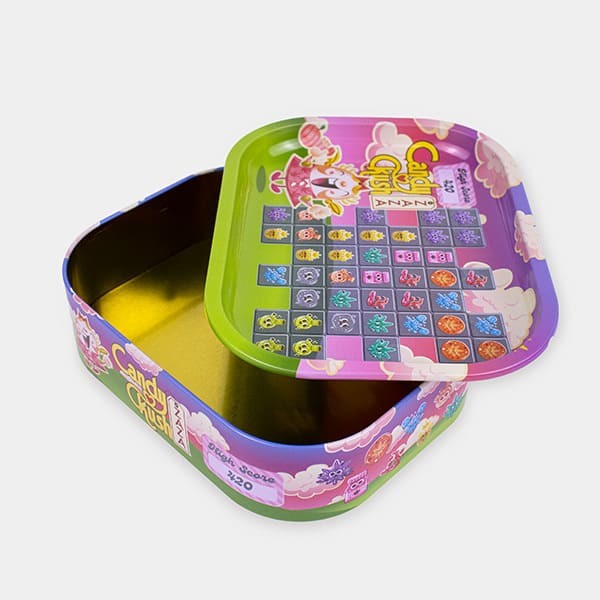 Caja de Metal con Bandeja de Liar ‘Candy Ckush’ de  en GB Lleida