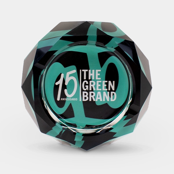 Cenicero 15 Aniversario Cristal GB The Green Brand de  en GB Lleida