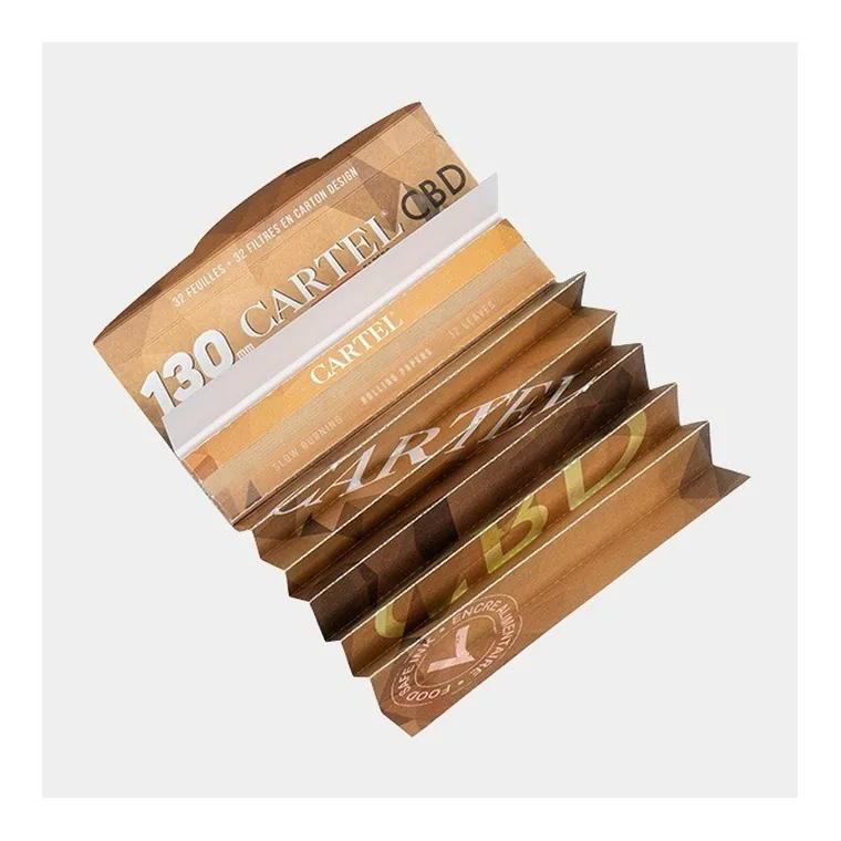 Papel de Fumar + Tips CBD Unbleached Bamboo Cartel