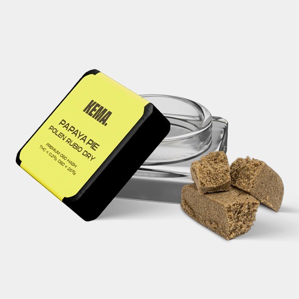 Hash CBD Polen Rubio Dry 'Papaya Pie' KEMA de KEMA en GB Lleida