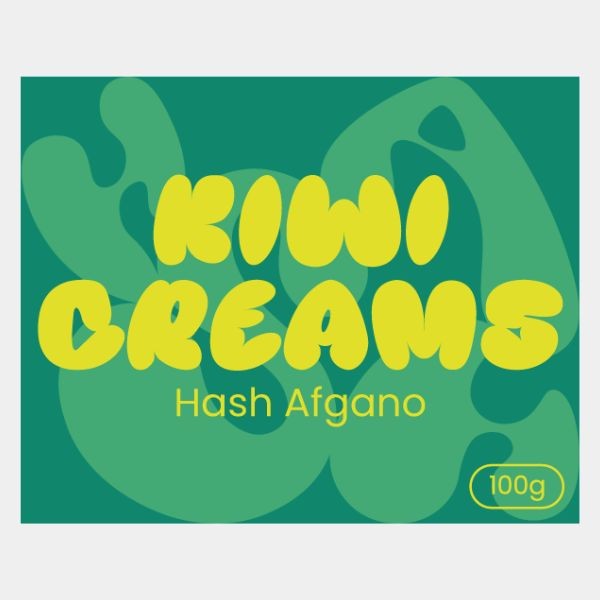 Placa de Hachís Afgano 100g Kiwi Creams